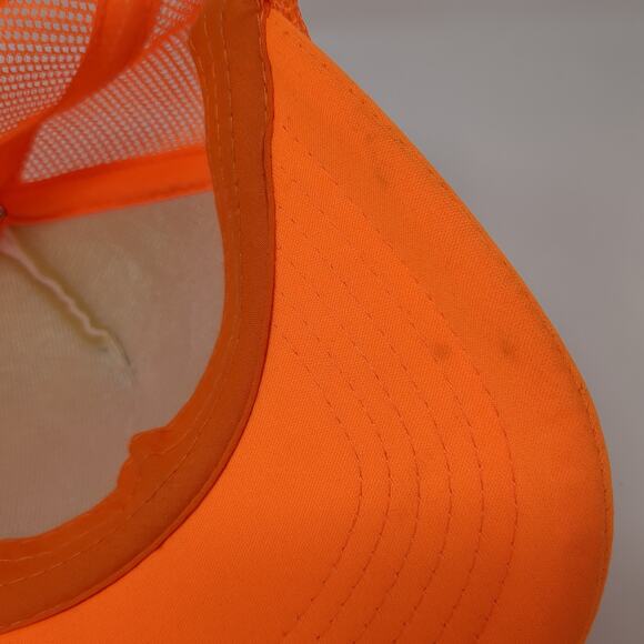 Twin Pines Snapback Trucker Hat Orange One Size Adjustable Mesh Back Ha - Picture 8 of 10